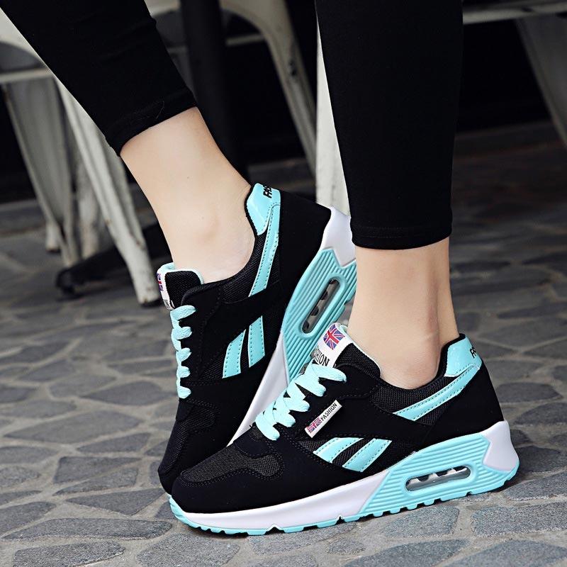 Moda mujer zapatillas 2018 deportes zapatillas plataforma fitness tenis tn negro mujer chaussures # 165727