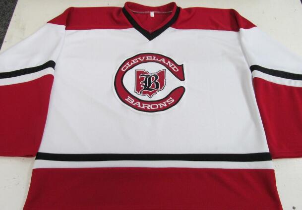 Gilles Meloche 27 Cleveland Barons Hockey Jersey