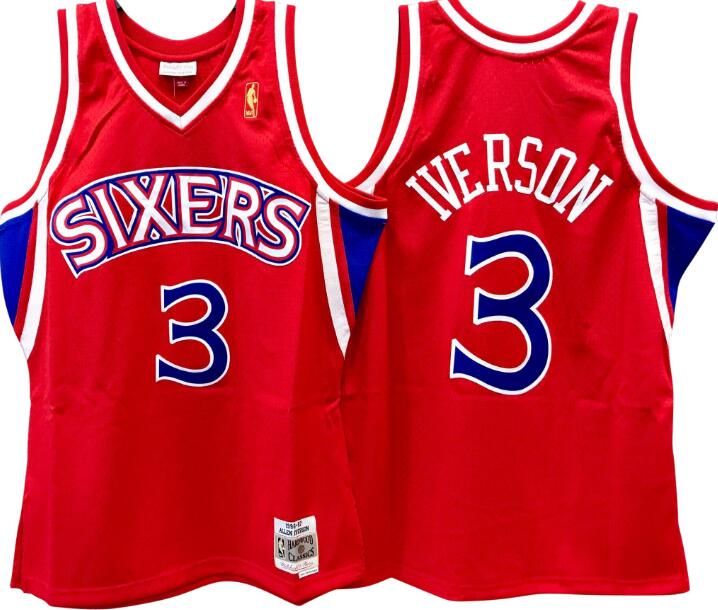 red iverson jersey