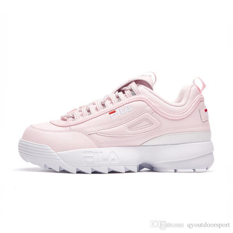 fila rosado con blanco