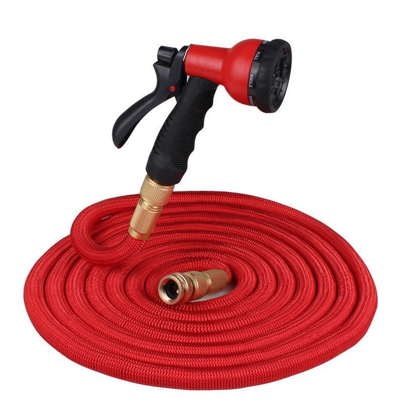 25FT Retractable Hose Natural Latex Expandable Garden Hose Garden