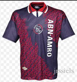 KUIVERT Ajax 1994/ 1995 Away Retro Soccer Jersey LITMANEN. RIJKAARD 