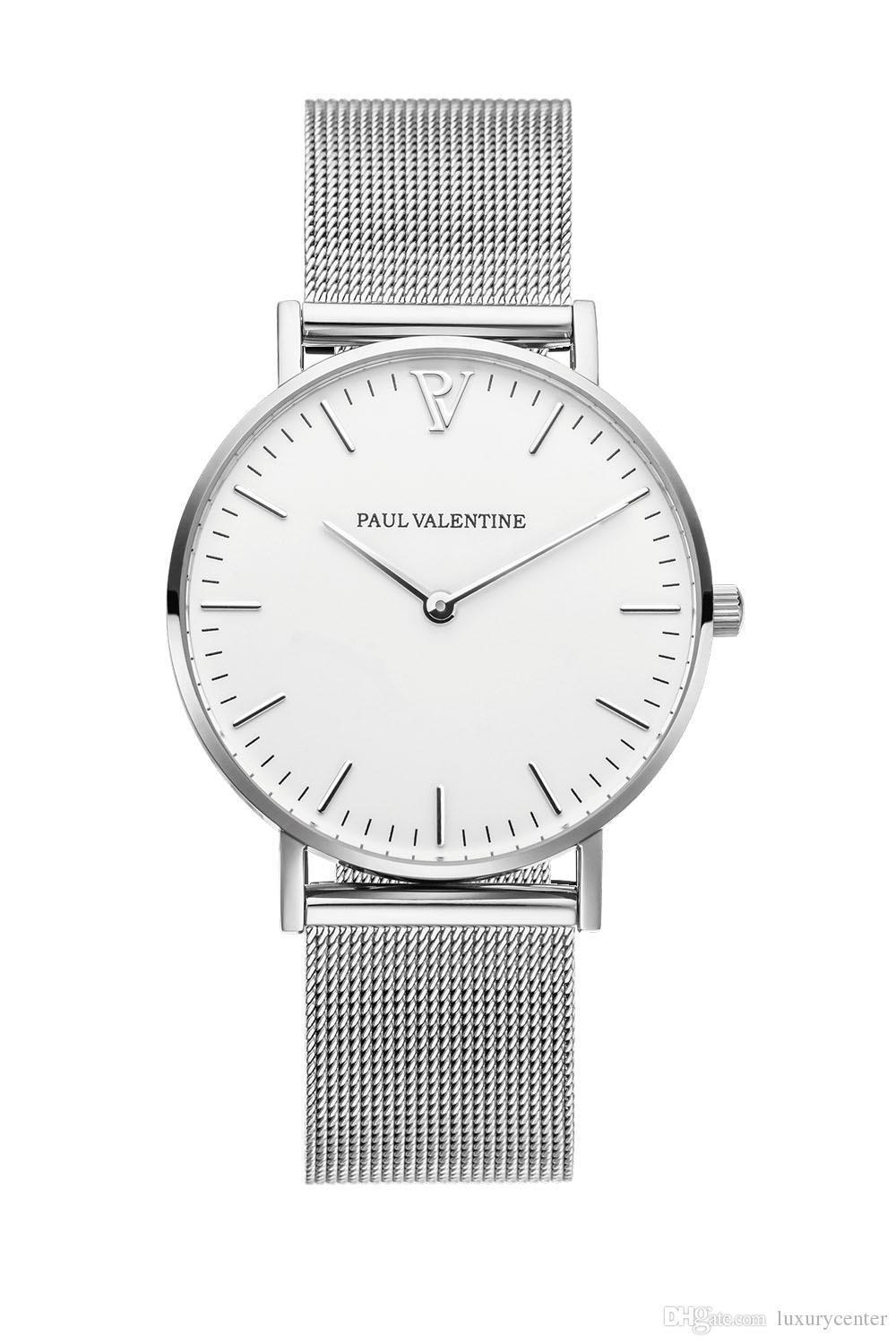 New Luxury Paul Valentine Women Men Brand Watches Fashion Lovers Steel Mesh  Gold Mens Watches Montre Femme Relojes Masculino Relojes From  Luxurycenter3, $15.5 | DHgate.Com