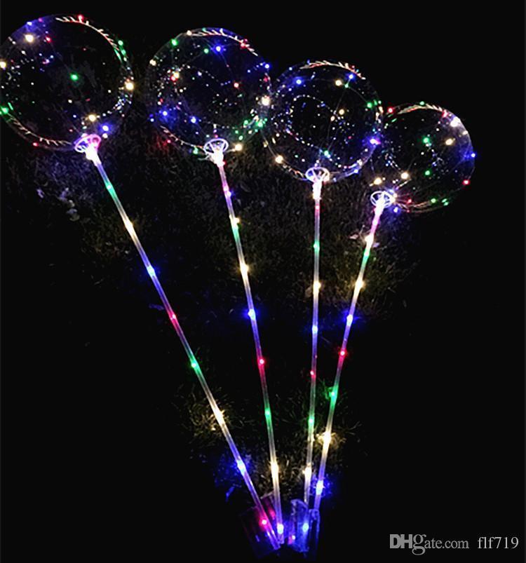 New LED Lights Balloons Night Lighting Bobo Ball Multicolor Decoration
