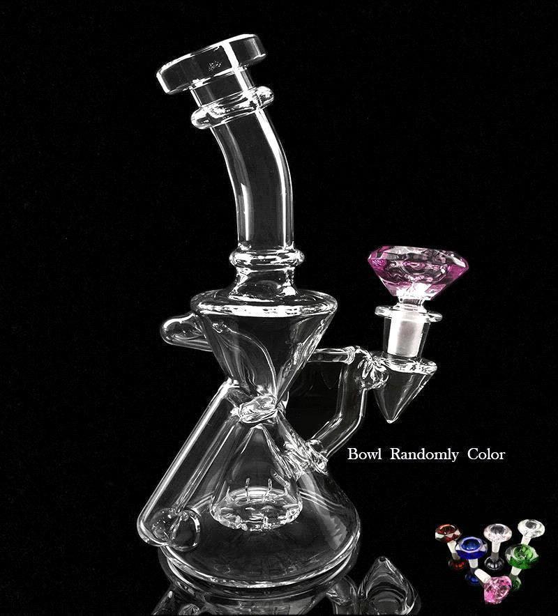 bong: with glass bowl ( Randomly Color)