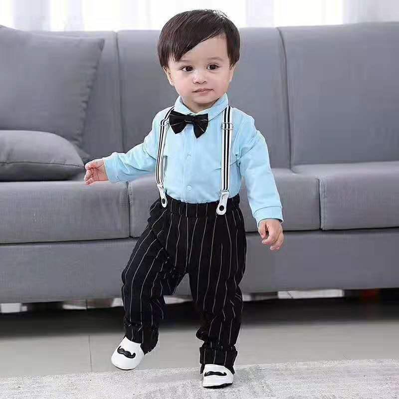 baby suit on