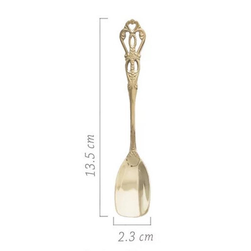 Gold ice cream spoon