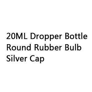 20ML round rubber silver cap