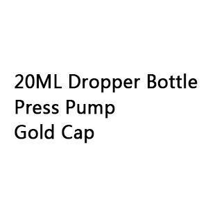 20ml press pompa złota czapka