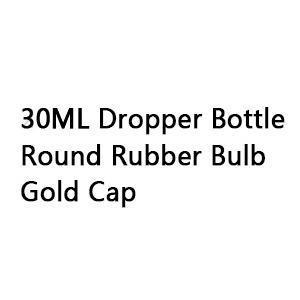 30ML round rubber gold cap