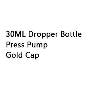 30ML press pump gold cap
