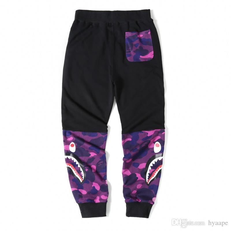 2020 New Style Teenager Personality Red Purple Blue Camo Printed Casual Trousers Men Casual Camo Skateboard Hip Hop Pants Loose Streetwear From Hyaape 29 84 Dhgate Com