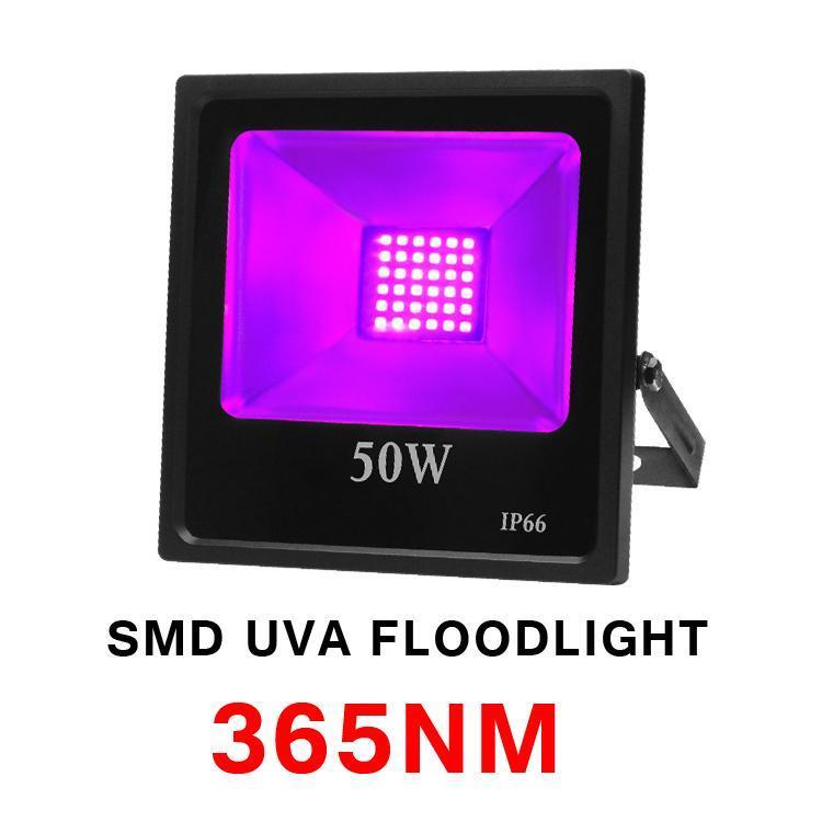 365NM UV Light Blacklight High Power 30W 50W 80W 100W UV LED Floodlight