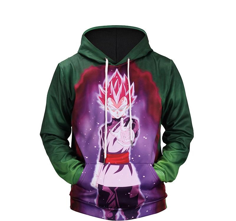 Naruto Dragon Ball Z sudaderas con capucha de impresión en 3D suéter con capucha deporte