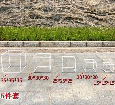 vases column vase stand floor square flowers 5pcs decoration pillar centerpieces rack lead metal event road christmas