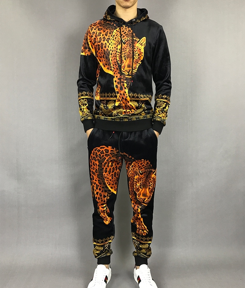leopard print tracksuit mens