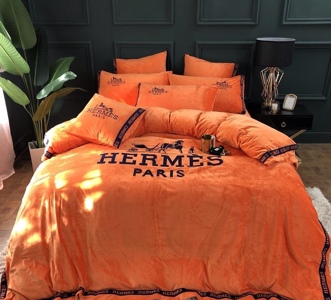 Mint Green Quality Korea Style Floral Printing Bedding Set Gift