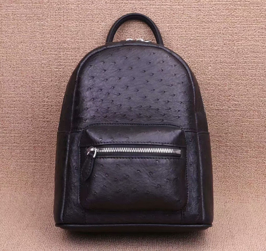 ostrich skin backpack