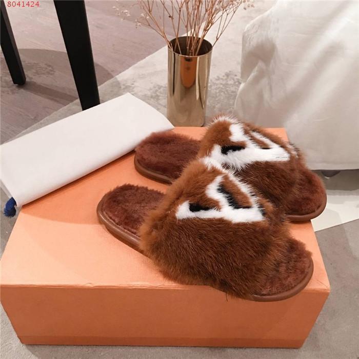 Homey faux fur flip flops Louis Vuitton Pink size 39 EU in Faux fur -  24008883
