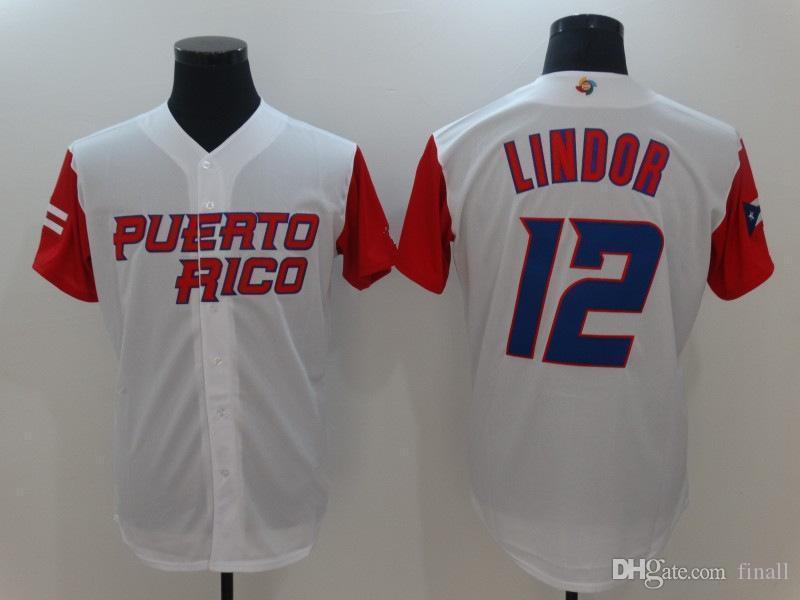 2017 World Baseball Classic Jersey Puerto Rico 12 Francisco Lindo 9