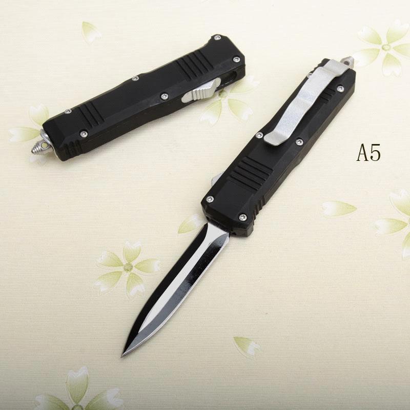 A5 Black handle double front full blade