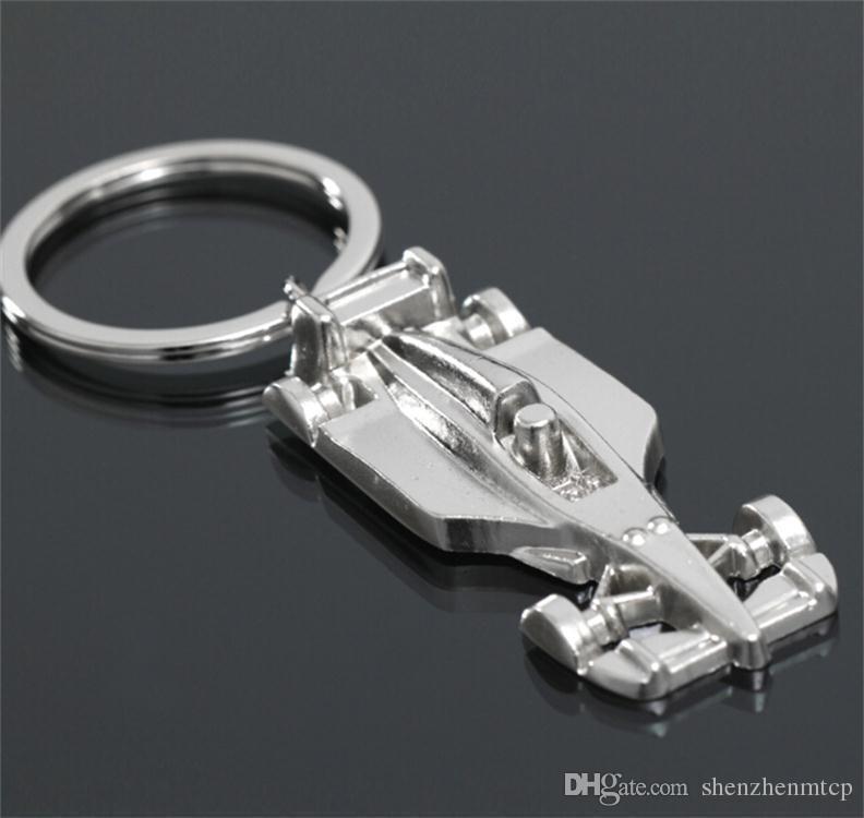 3D F1 Racing Car Keychain Zinc Alloy Cool Keyring Key Ring Keyfob Key