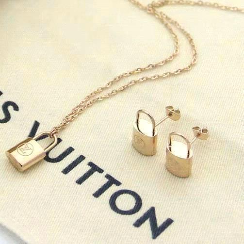 Gül altın earringsnecklace