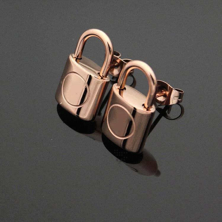 Pendientes de oro rosa