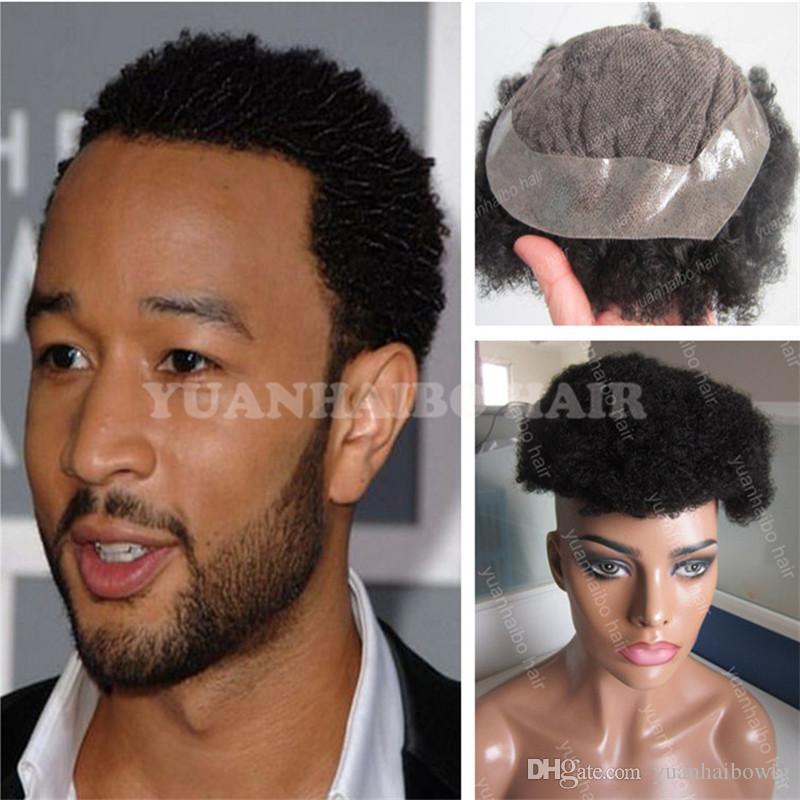 Wholesale Full Thin Skin Afro Toupee Top Selling Black Hair Brazilian ...