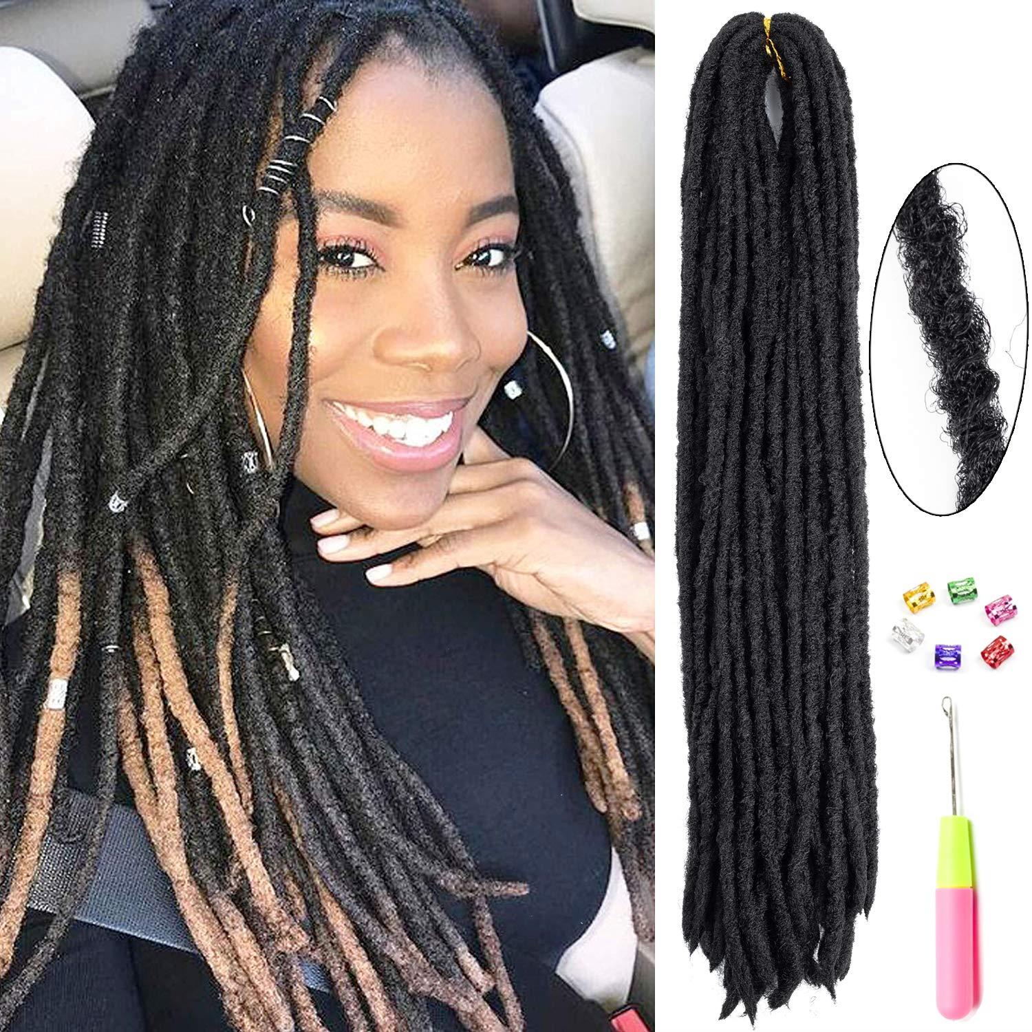 5 Pcs Soft Dreadlocks Faux Locs Crochet Hair Straight Goddess Locs Crochet Braids Hair Crochet Locs 20 Inch Synthetic Loc Extensions 5 Pcs Soft Dreadlocks Faux Locs Crochet Hair Straight Goddess Locs Crochet Braids Hair Crochet Locs 20 Inch Synthetic Loc Extensions
