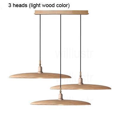 3 heads, light wood color