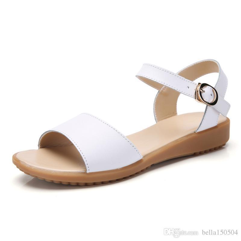 TIMETANG summer new Mother fashion sandals Female soft bottom leisure comfortable ladies sandals 