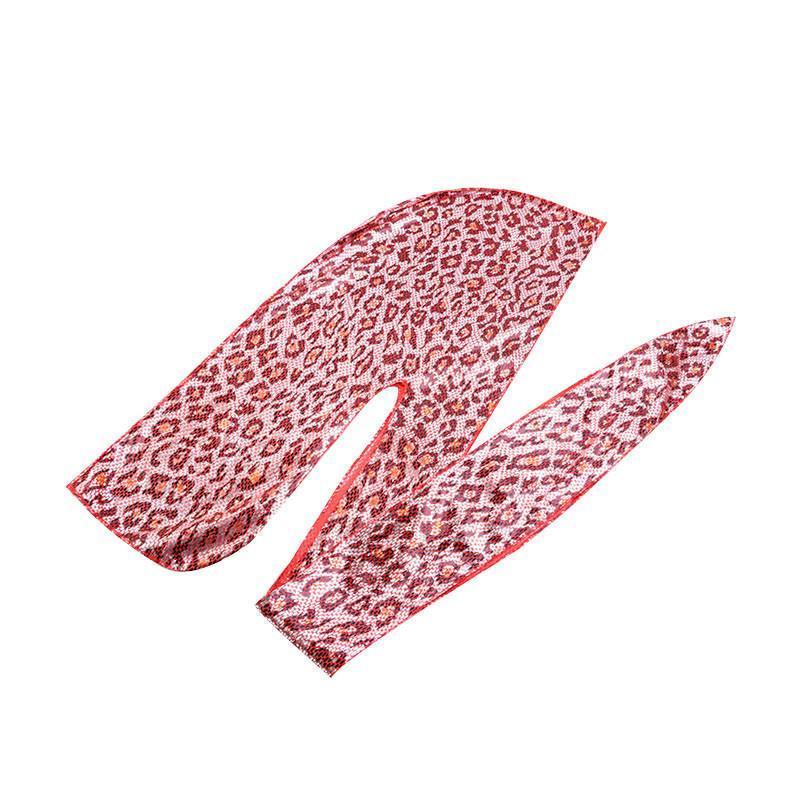 Impressão de leopardo vermelho