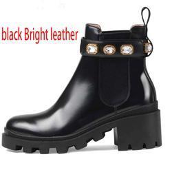 Black + bright leather