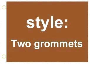 Twee grommets