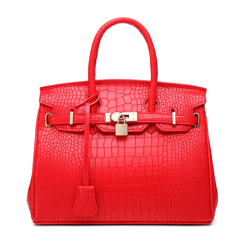 Venda Por Atacado De Tipo Couro De Bagagem Tag Crocodile Pattern Birkin Bag  Womens New Moda Estilo Coreano Ombro Crossbody Casamento Portátil Saco  Nupcial Saco Vermelho Modernos E De Baixo Preço| DHgate.Com