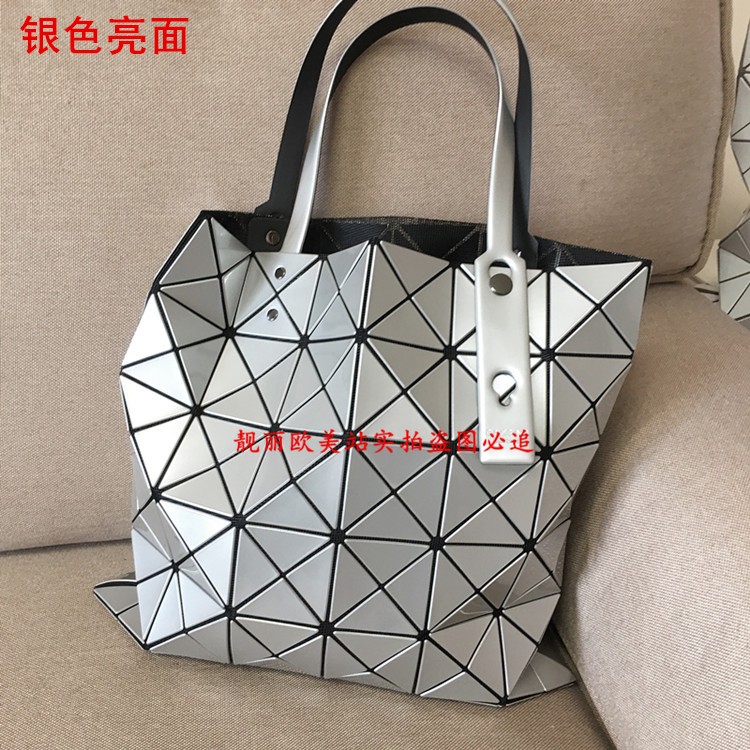 Japanese Sanzhai Bag Life Geometric Rhombus Womens Bag 10 Grid 6 