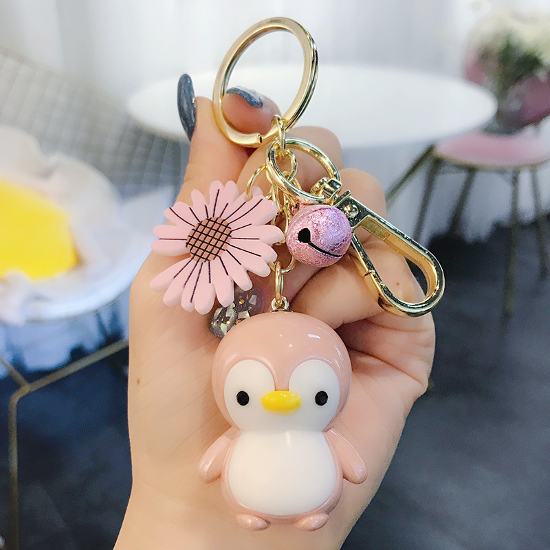 Korean Cartoon Acrylic Animal Keychain Penguin Dog with Glasses Anime Ring Men Car Key Chain Ring Korean Cartoon Acrylic Animal Keychain Penguin Dog with Glasses Anime Ring Men Car Key Chain Ring