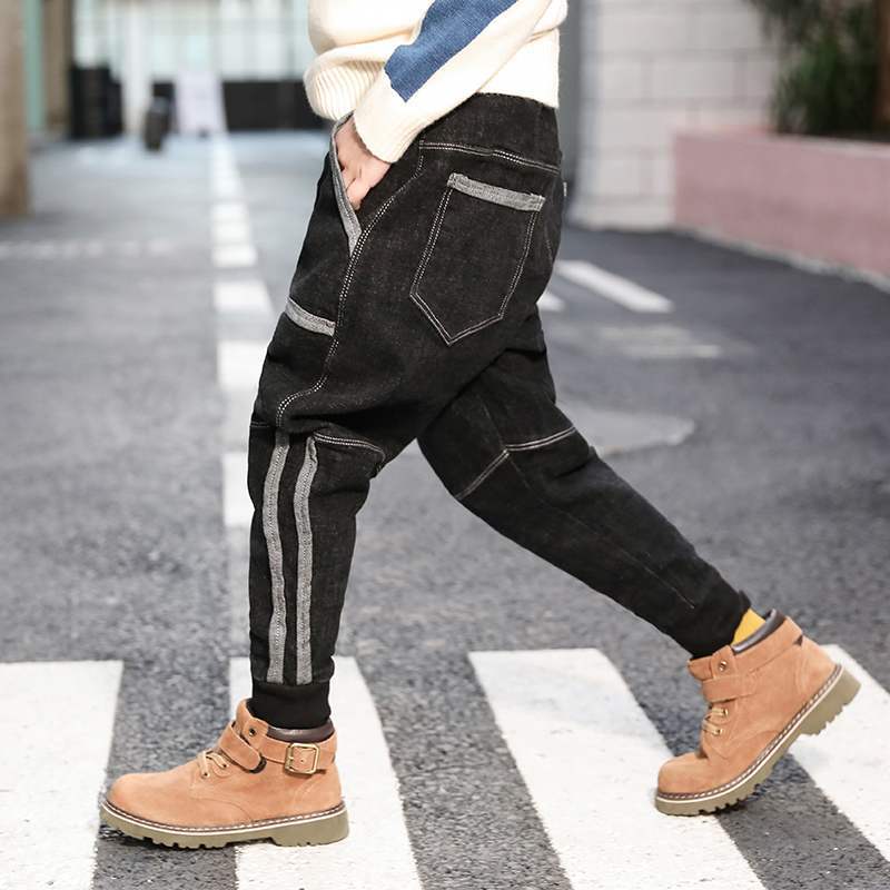 Kids Clothes Jeans For Boys Side Striped Black Casual Pant Teen Boy Jeans  Harem Pants Boys Denim Trousers 3 6 10 11 12 Years From Factorystore333,  $33.92 | DHgate.Com