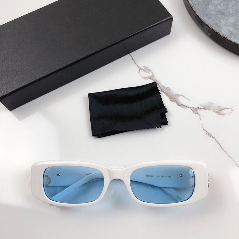 white frame blue lens