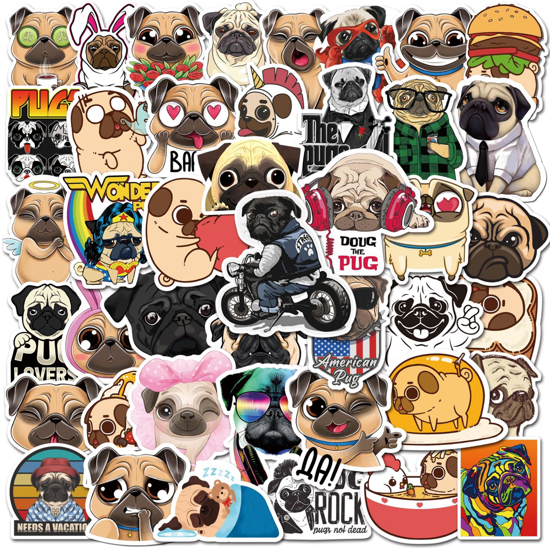 Pug Dog 50pcs