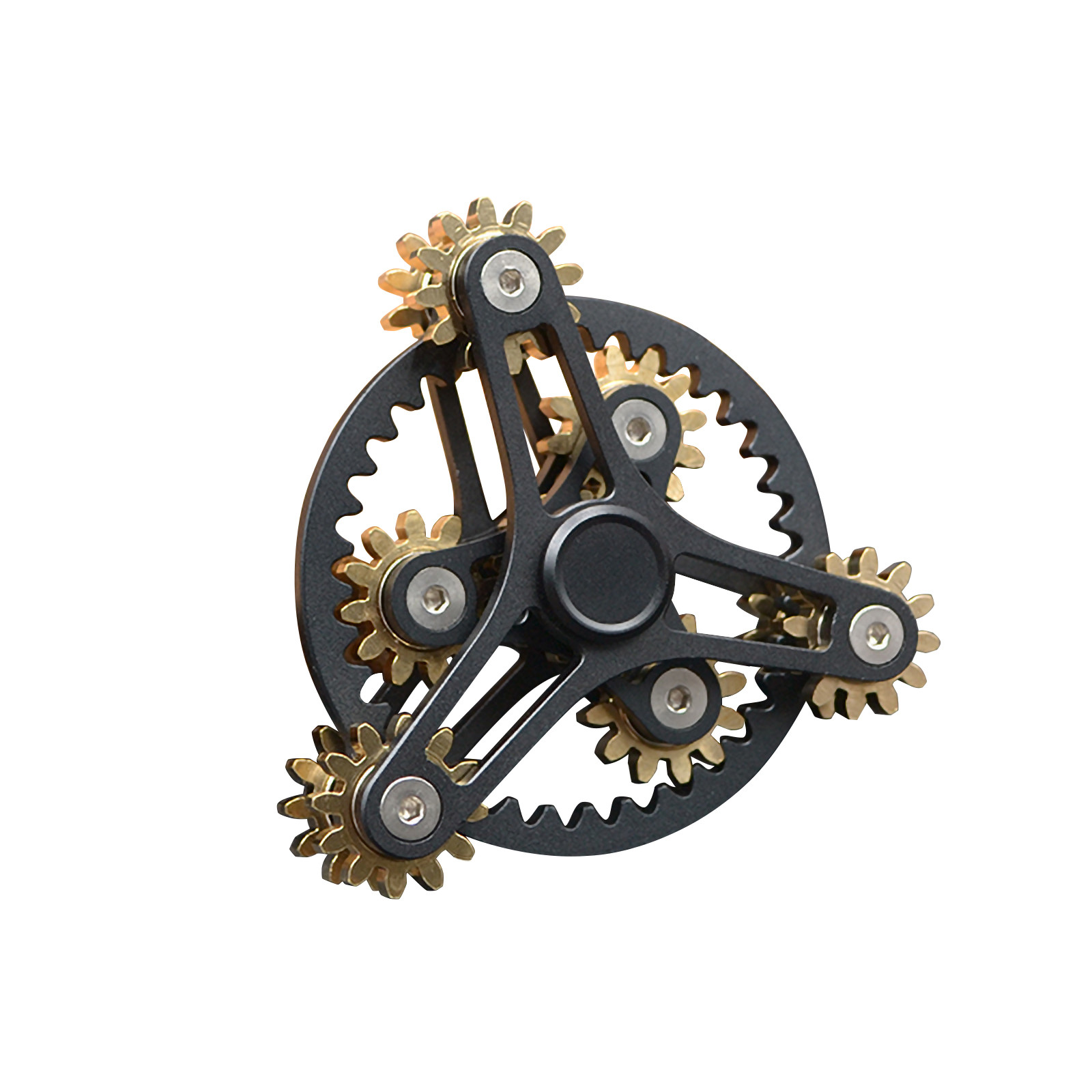 Fidget Hand Spinner Calavera Metal Aluminio Anti-estrés Tdah Edc Rotación 