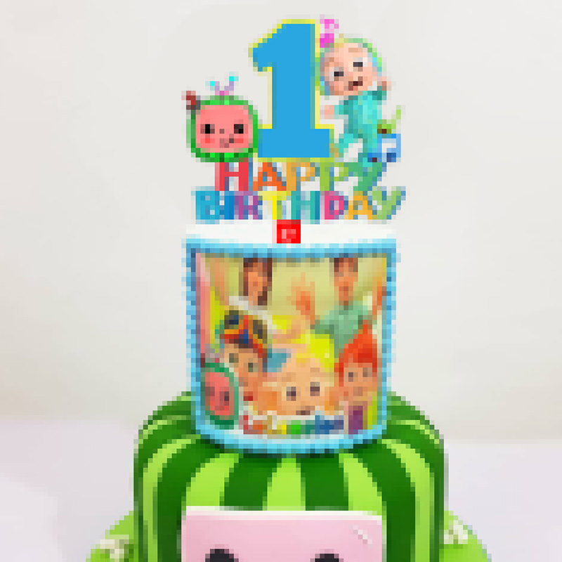 Acheter Anniversaire De Cocomelon Anniversaire Gateau Acrylique Toppers Watermelon Bebe Un An Vieux Gateau Topper Pour La Fete Danniversaire Pour Enfants Decorations De Cupcake De 3 85 Du Danne303 Fr Dhgate Com