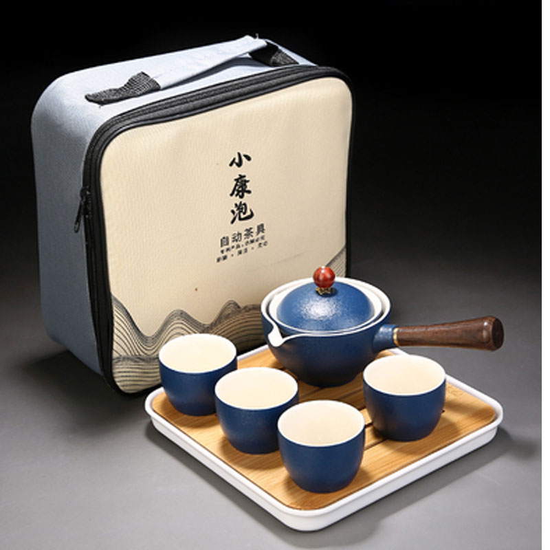 con teiera portatile borsa da viaggio in ceramica casa e viaggi da viaggio Frdun tazze da tè Set da tè a forma di gatto tè cinese Kung Fu per ufficio 