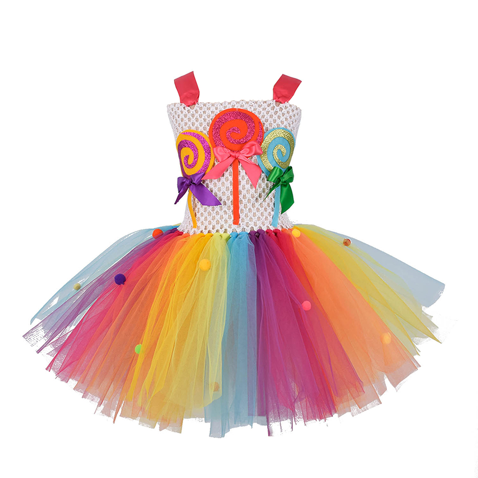 Candy Land Lollipop Themed Baby Girls Cumpleaños vestido de cumpleaños Outfit Niños Vestido de verano Vestido Ropa Ropa para niños Set Candy Land Lollipop Themed Baby Girls Cumpleaños vestido de cumpleaños Outfit Niños Vestido de verano Vestido Ropa Ropa para niños Set