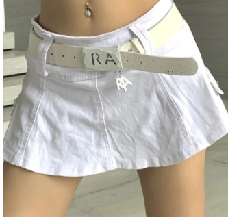 white 1 with belt