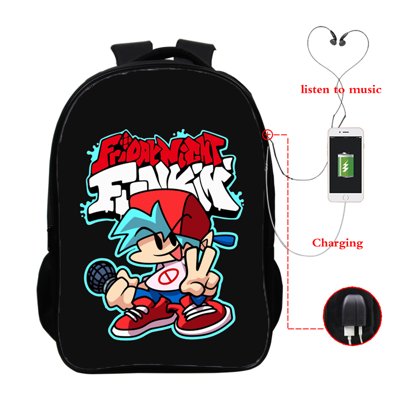 Compra Mochilas De Carga De USB Viernes Por La Noche Funkin Mochilas De  Regreso A La Escuela Bolso De Libros De 16 Pulgadas Bolsas De La Escuela  Para Niños Para Niños Mochila