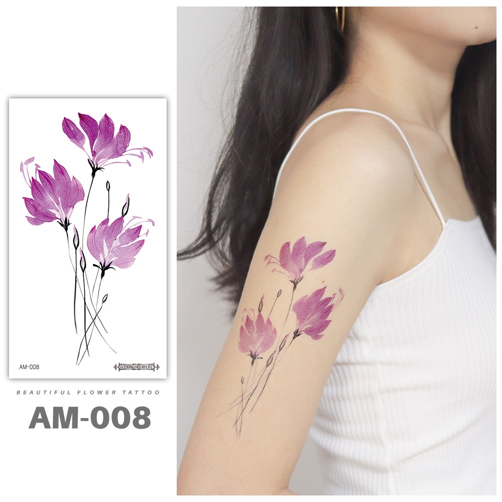 21 Kinds Handpainted Watercolor Tattoo Women Flower Disposable Temporary  Sexyy Lady Body Art Sticker Waterproof Summer Vacation From Changdou81,  $24.83 | DHgate.Com