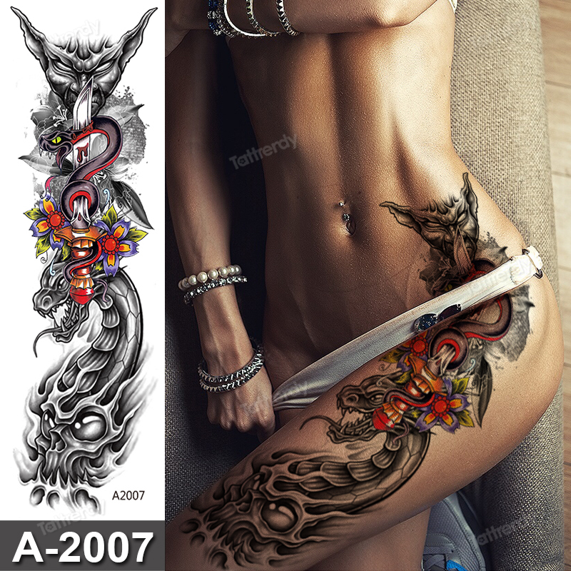 temporary tattoo women custom peony lotus fish tattoo body leg thigh full arm sleeve tattoo stickers sexyy waterproof big size temporary tattoo women custom peony lotus fish tattoo body leg thigh full arm sleeve tattoo stickers sexyy waterproof big size