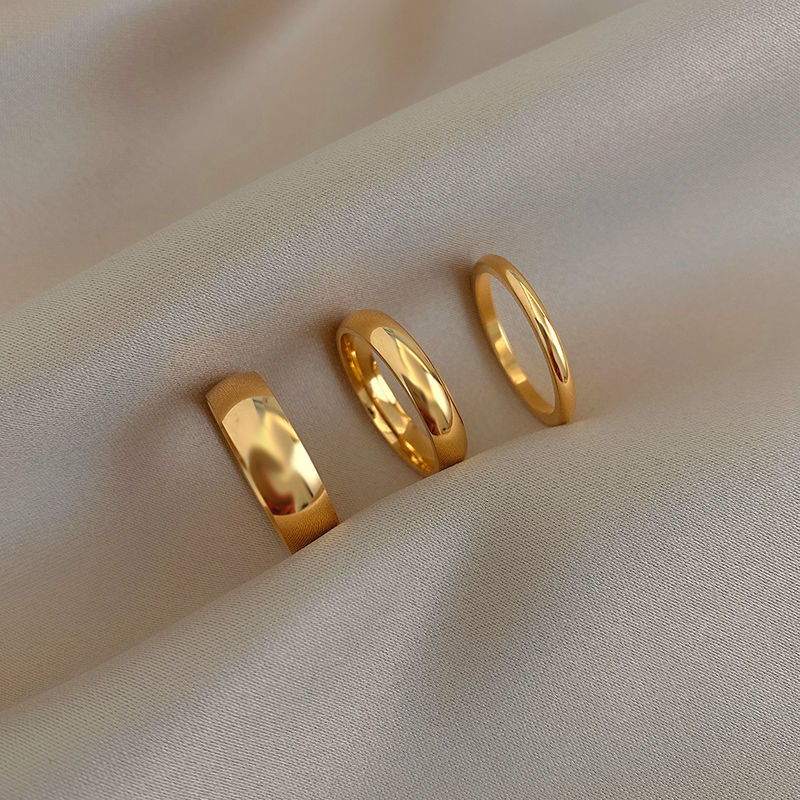 خاتم مزاجه الذهبي (مجموعة ثلاث قطع